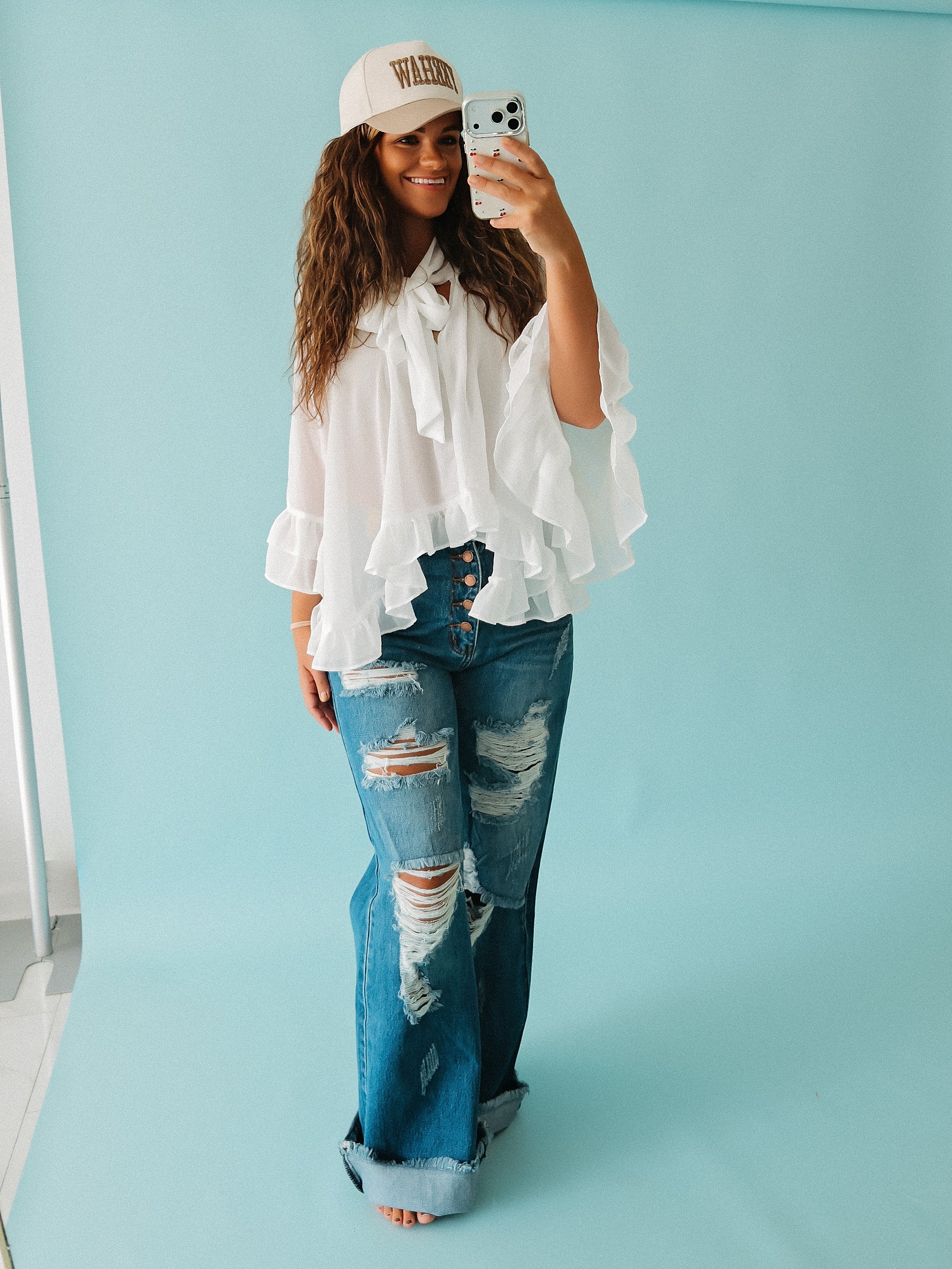 The Ruffle Sleeve Top