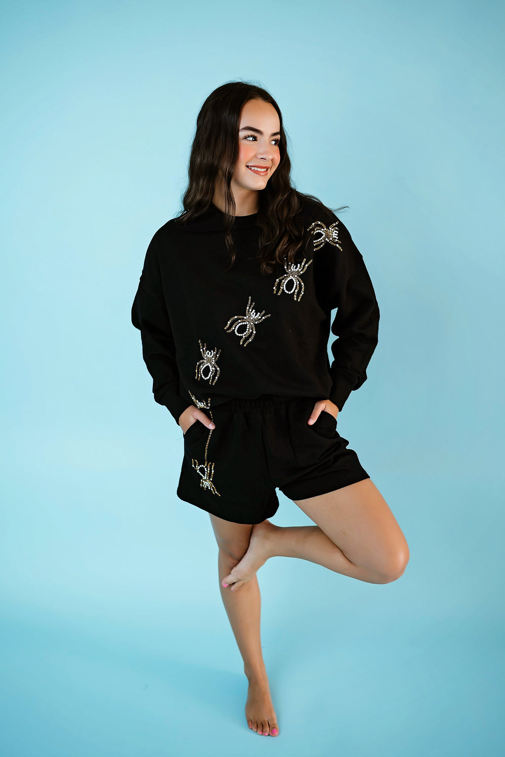 Sparkle Spider Short Set