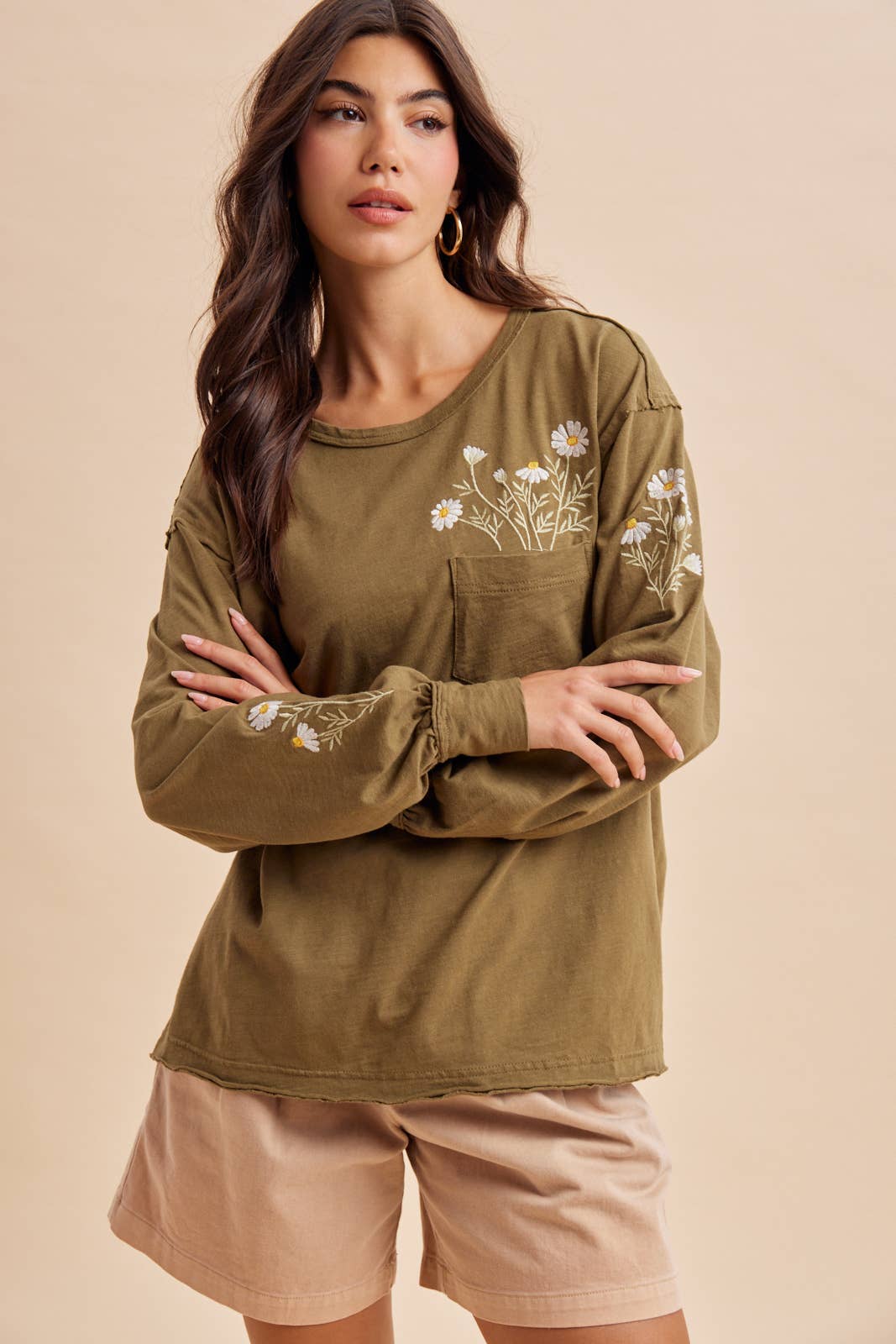 Daisy Days Embroidered Long Sleeve