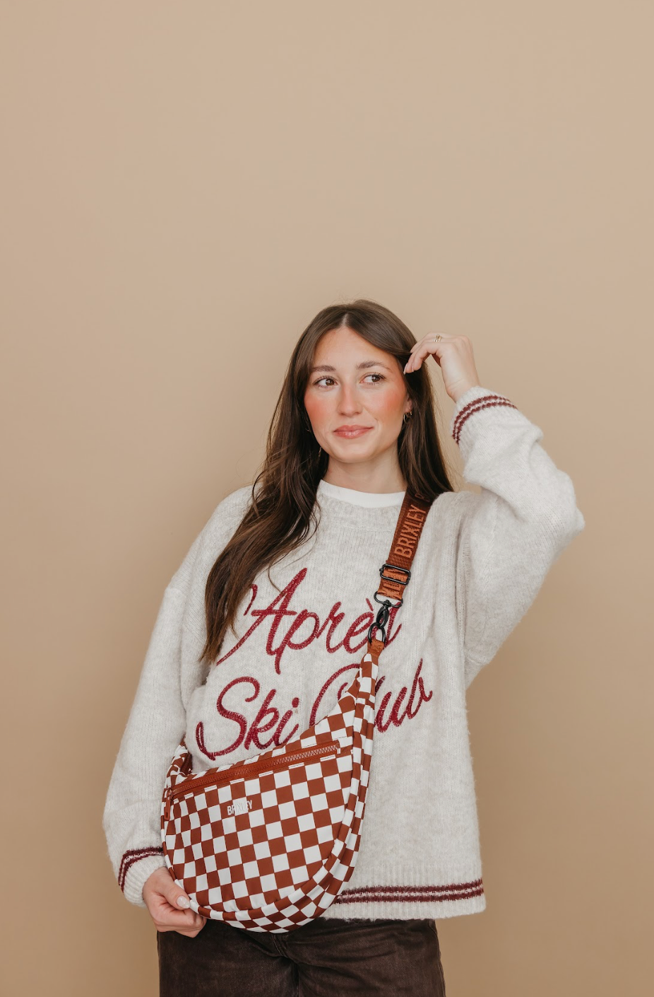 Coco Check Crescent Bag Brixley