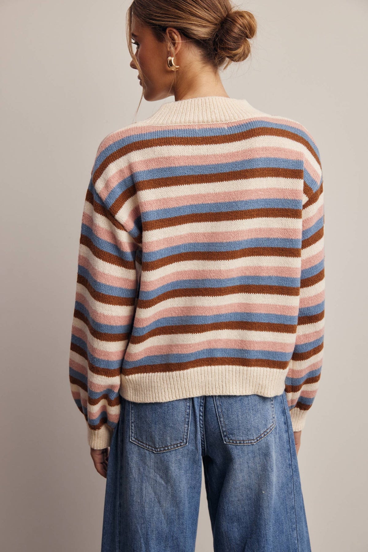 Multi Stripe Knit Sweater