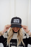 Just Happy To Be Here Polka Dot Patch Hat Game Day Hat