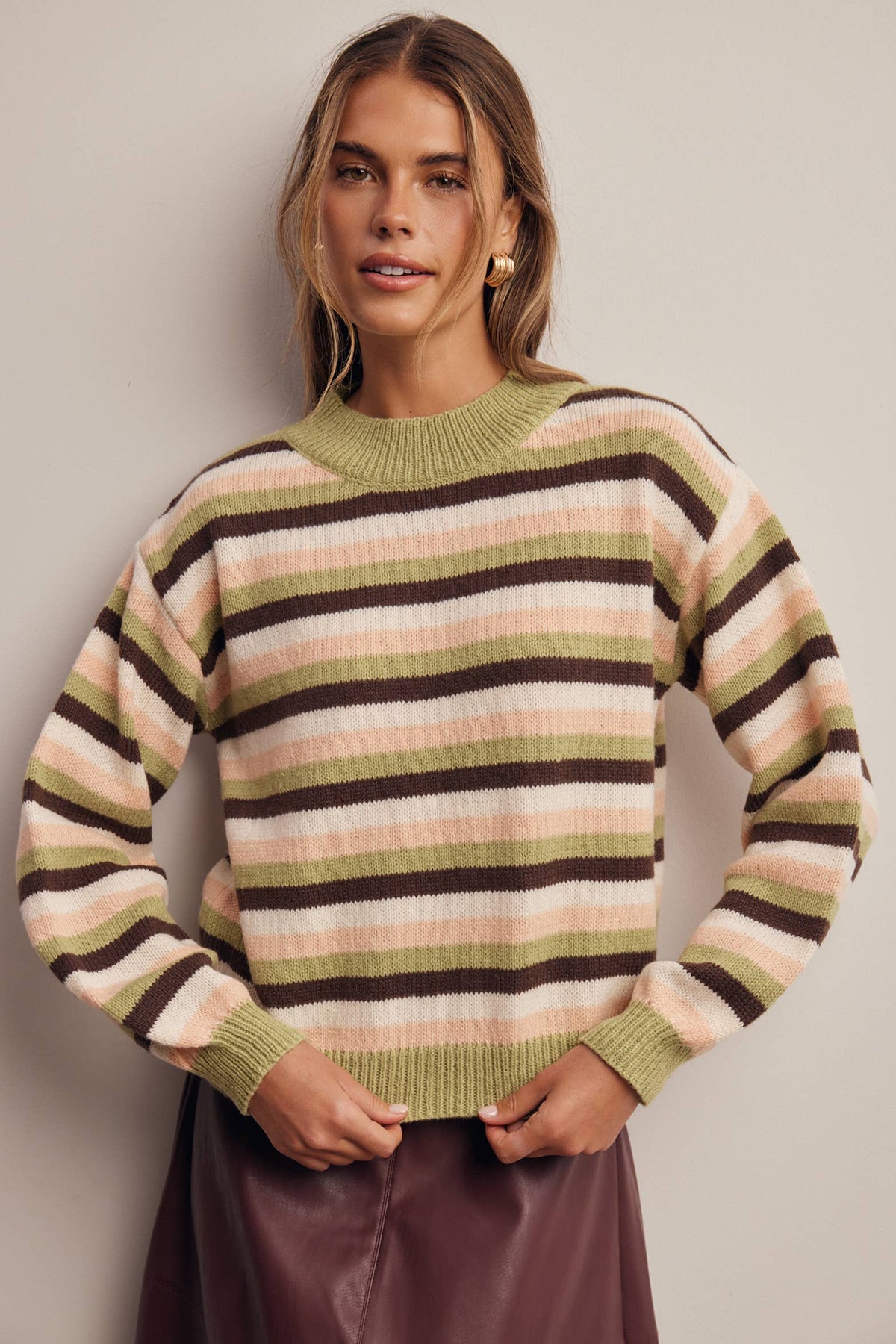 Multi Stripe Knit Sweater