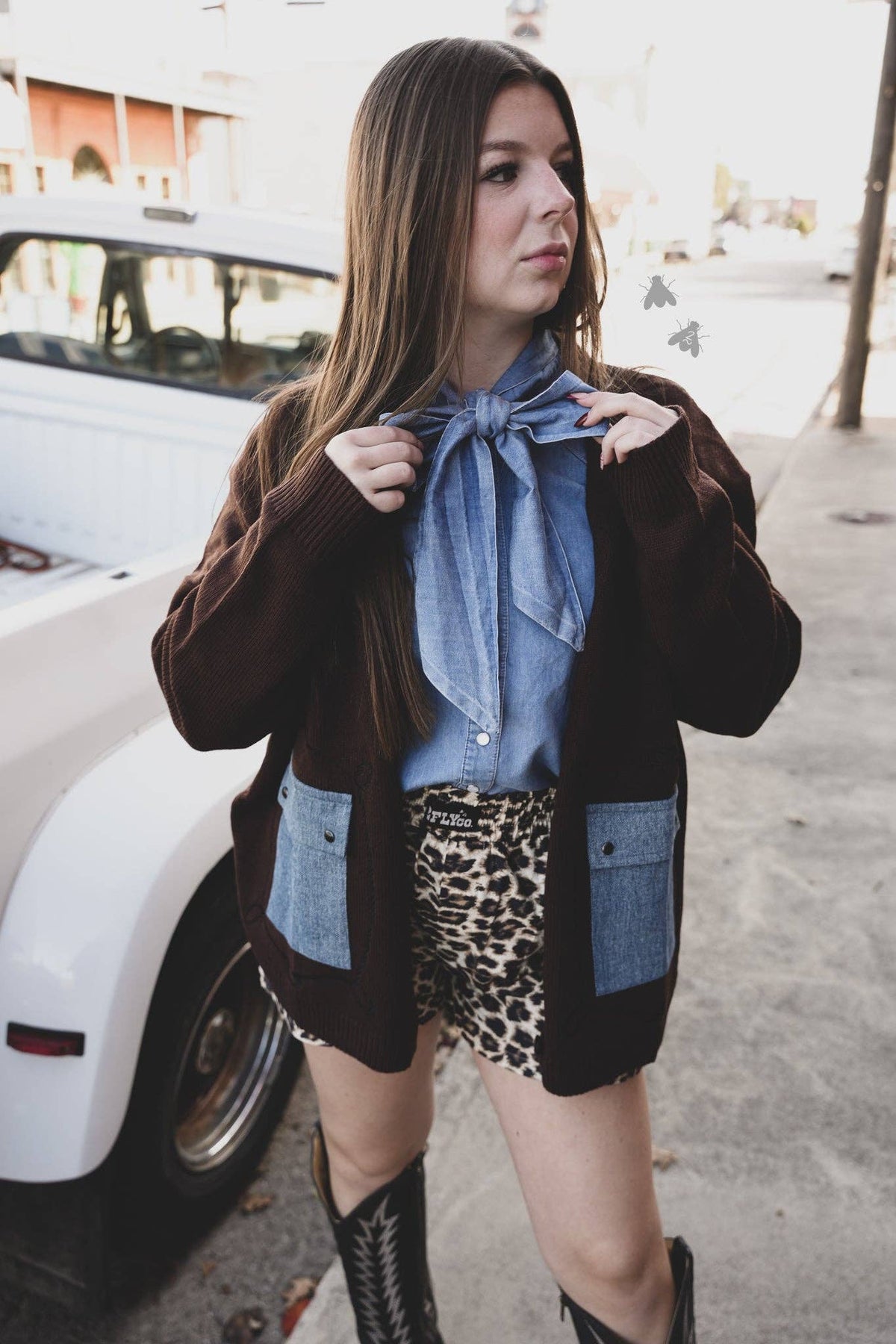 CATTLE BABE CARDI *ANGUS