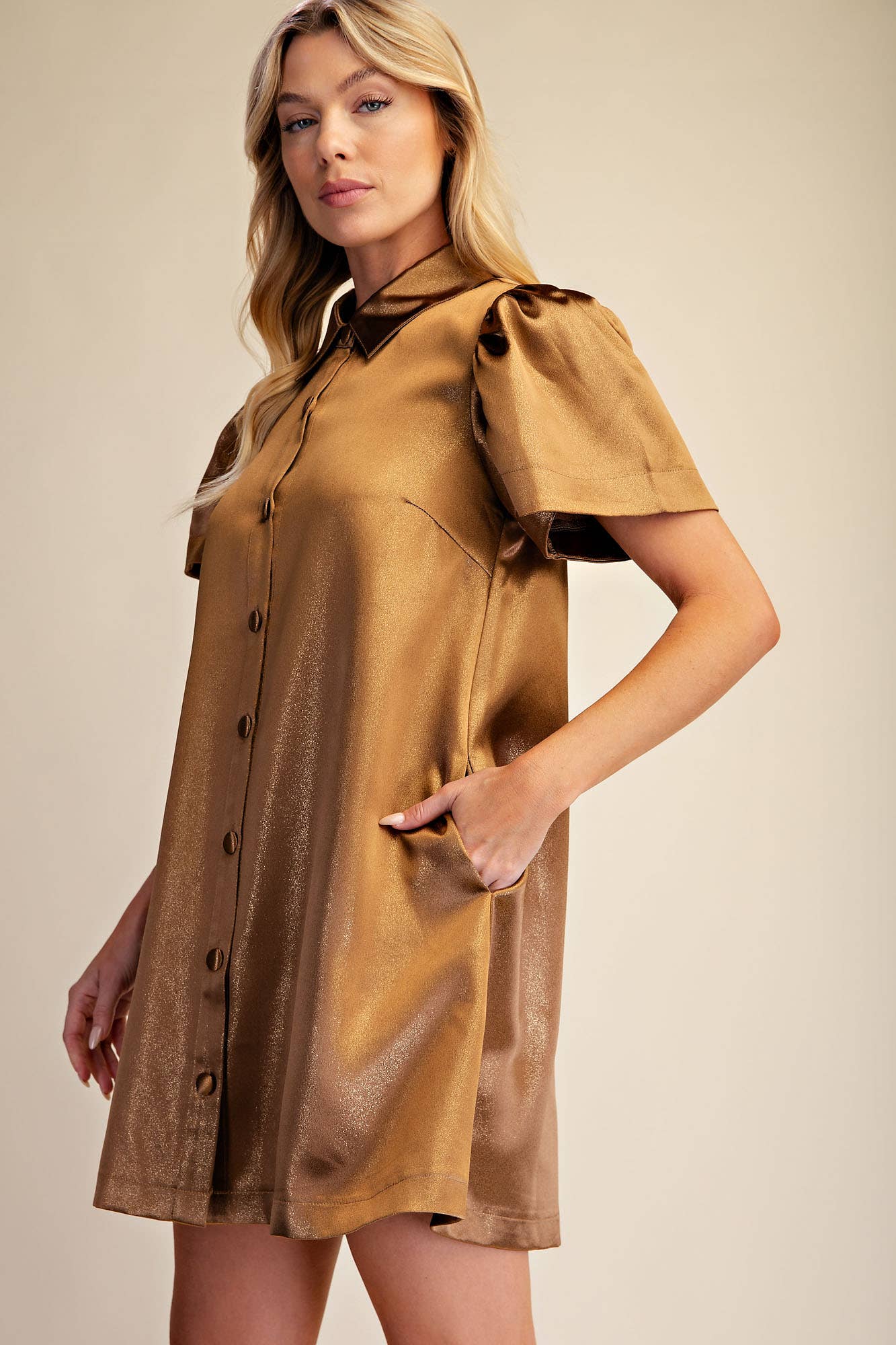 The Midas Touch Gold Dress