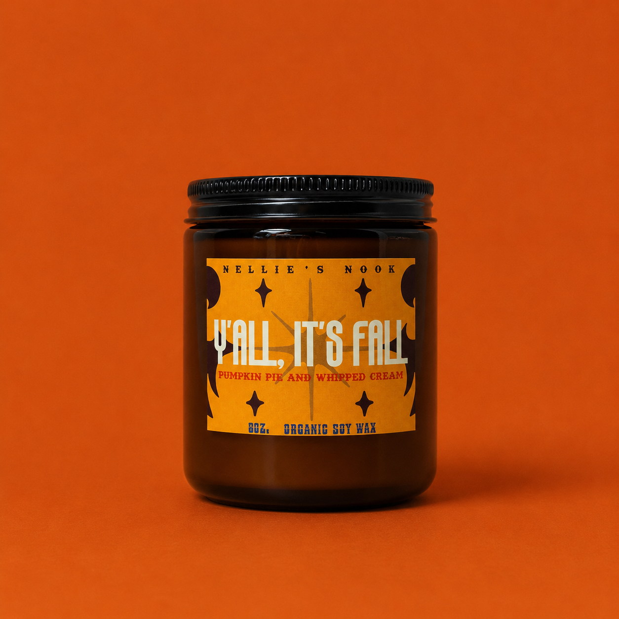 Y’all, Its Fall Candle - Pumpkin Pie & Whipped Cream
