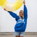 Lulu mac -  Royal/Light Blue Puff Sweatshirt