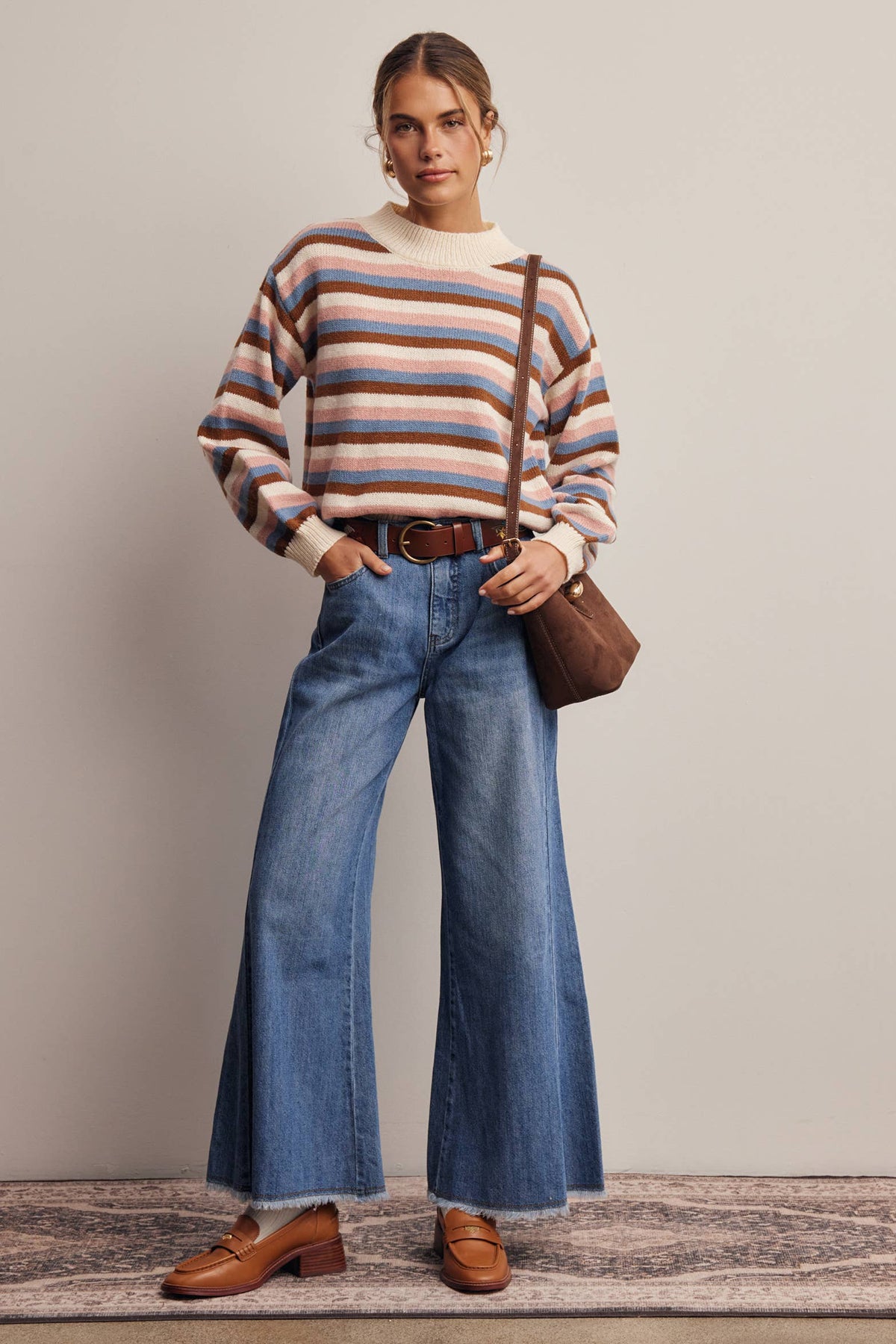Multi Stripe Knit Sweater