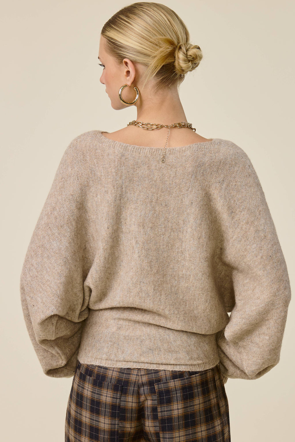 Slouchy Dolman Sleeve Knit Sweater