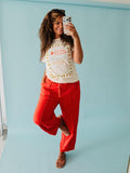 Red Easy Days Mineral Washed Pant