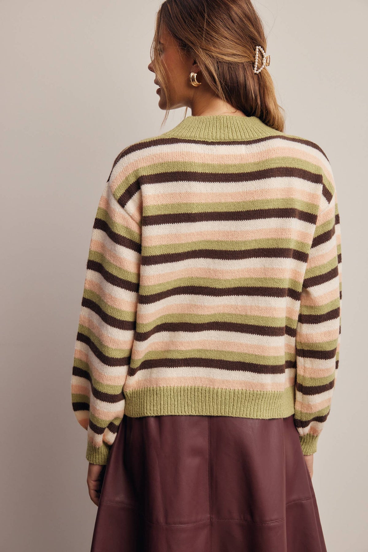 Multi Stripe Knit Sweater