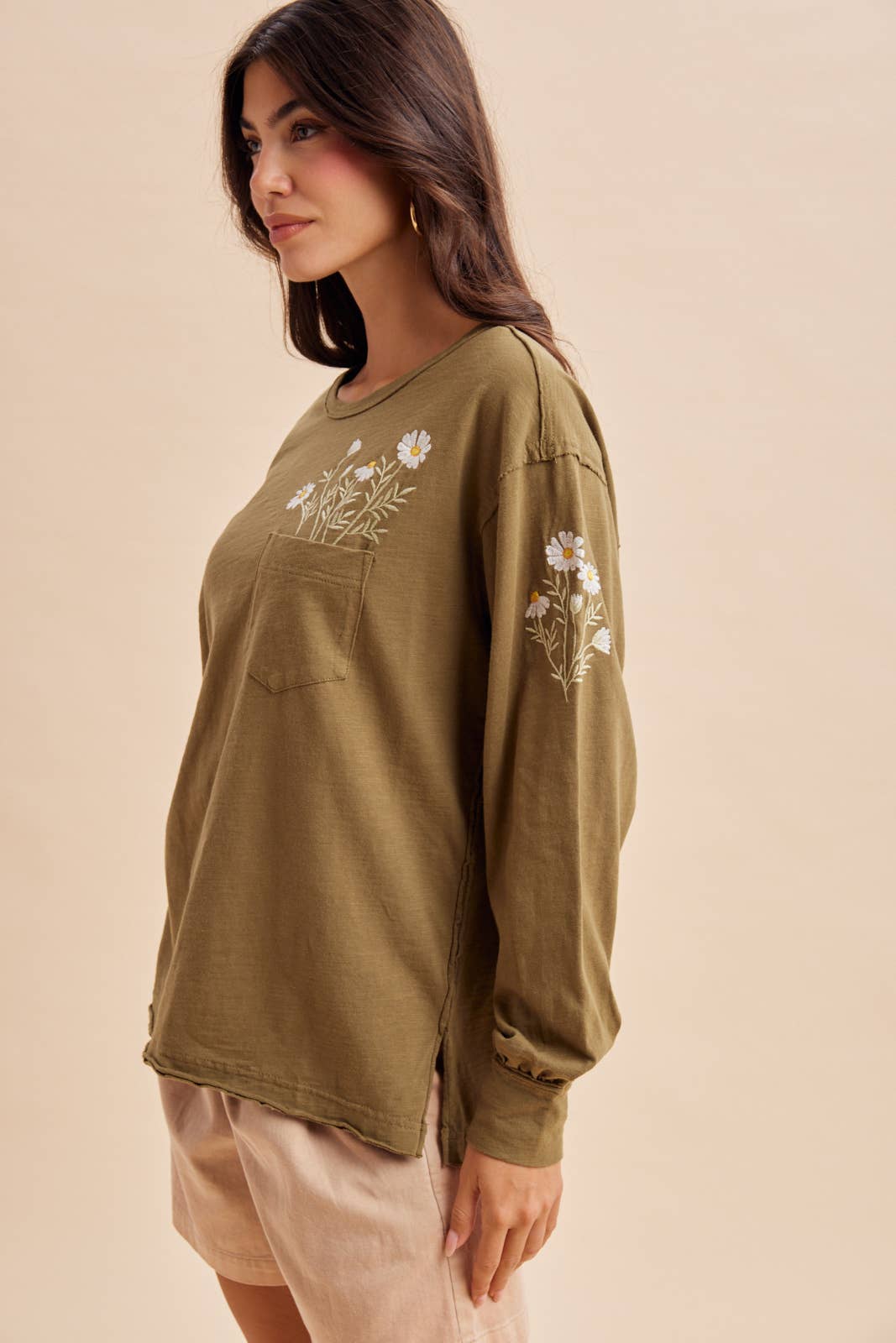Daisy Days Embroidered Long Sleeve