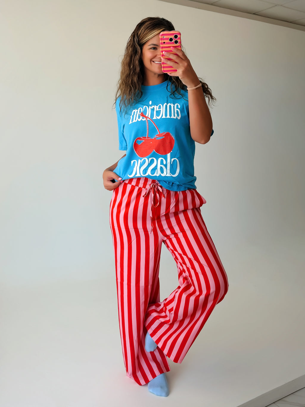 Seeing Stripes Wide-Leg Pants