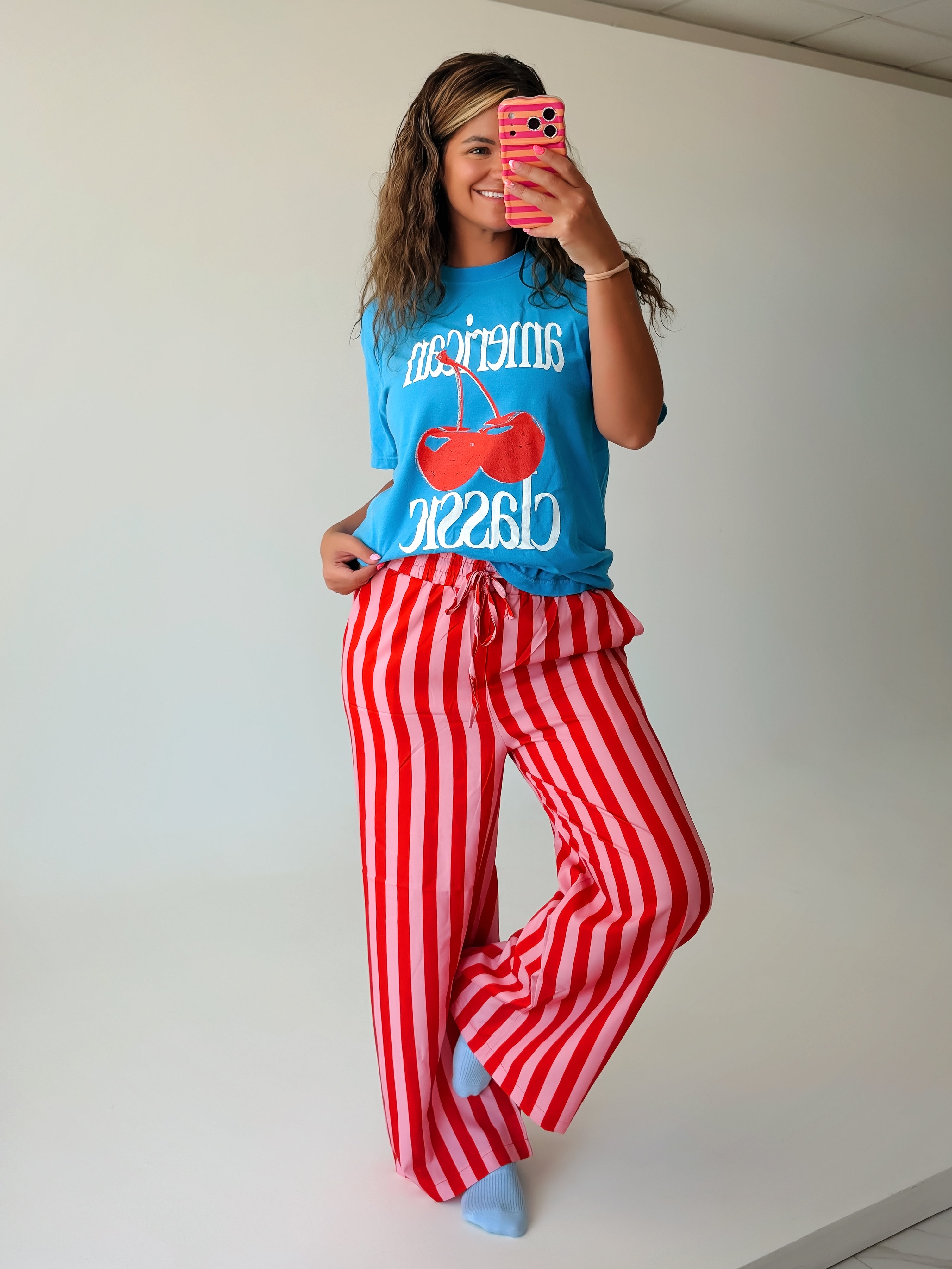 Seeing Stripes Wide-Leg Pants
