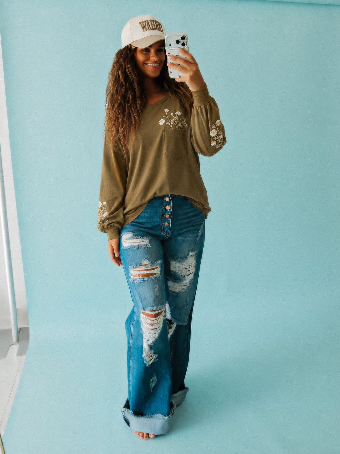 Daisy Days Embroidered Long Sleeve