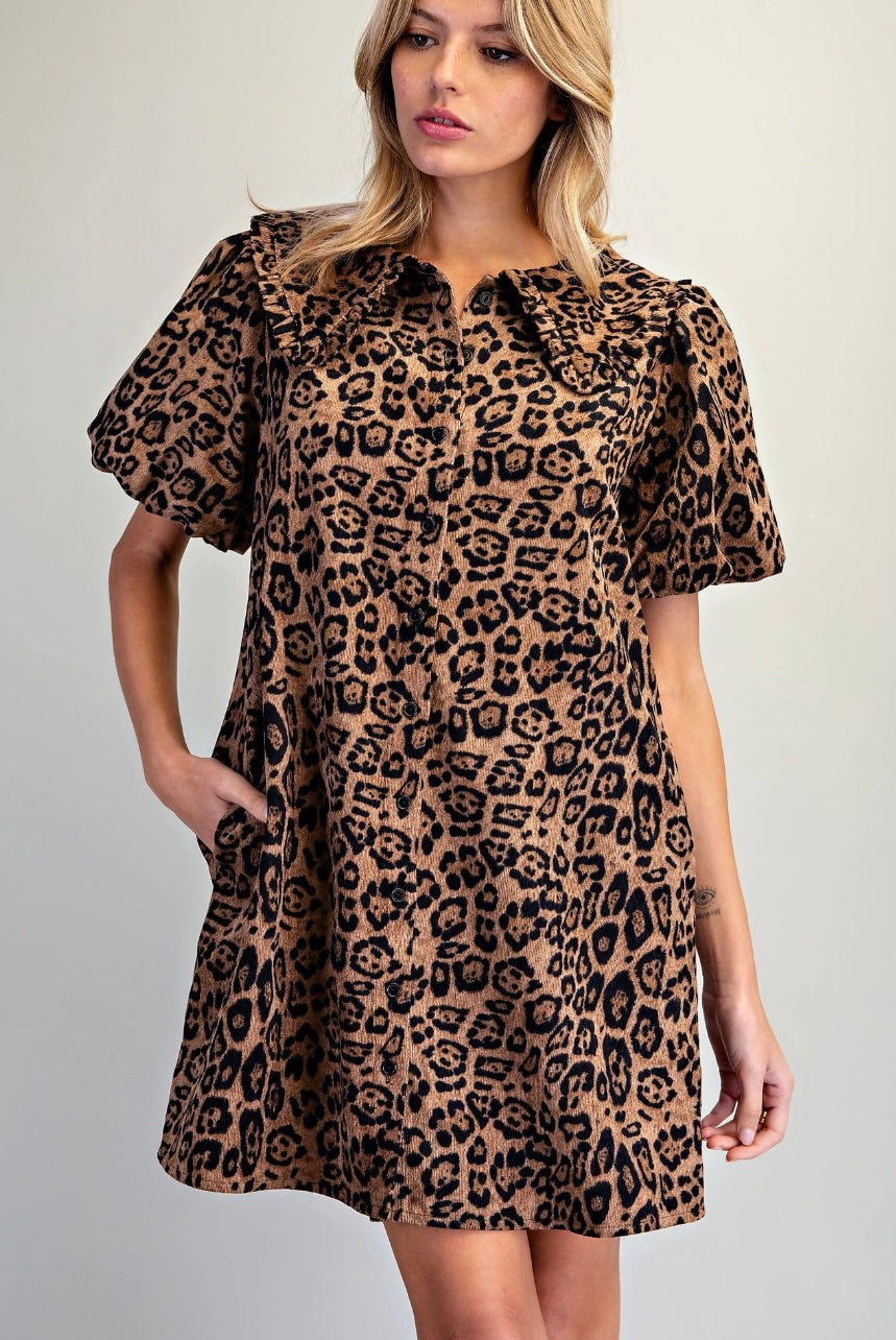 Born to Be Bold Mini Leopard Dress