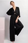 The Blackout Satin Keyhole Jumpsuit