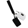 Black/White Lulu Mac Double Pouch Wristlets