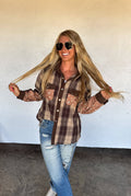 SCARLETT PLAID SHACKET