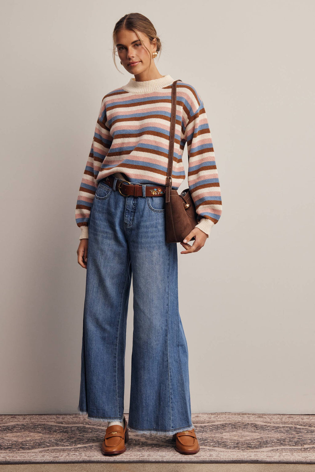 Multi Stripe Knit Sweater