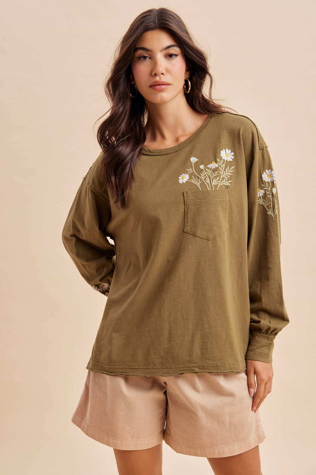 Daisy Days Embroidered Long Sleeve