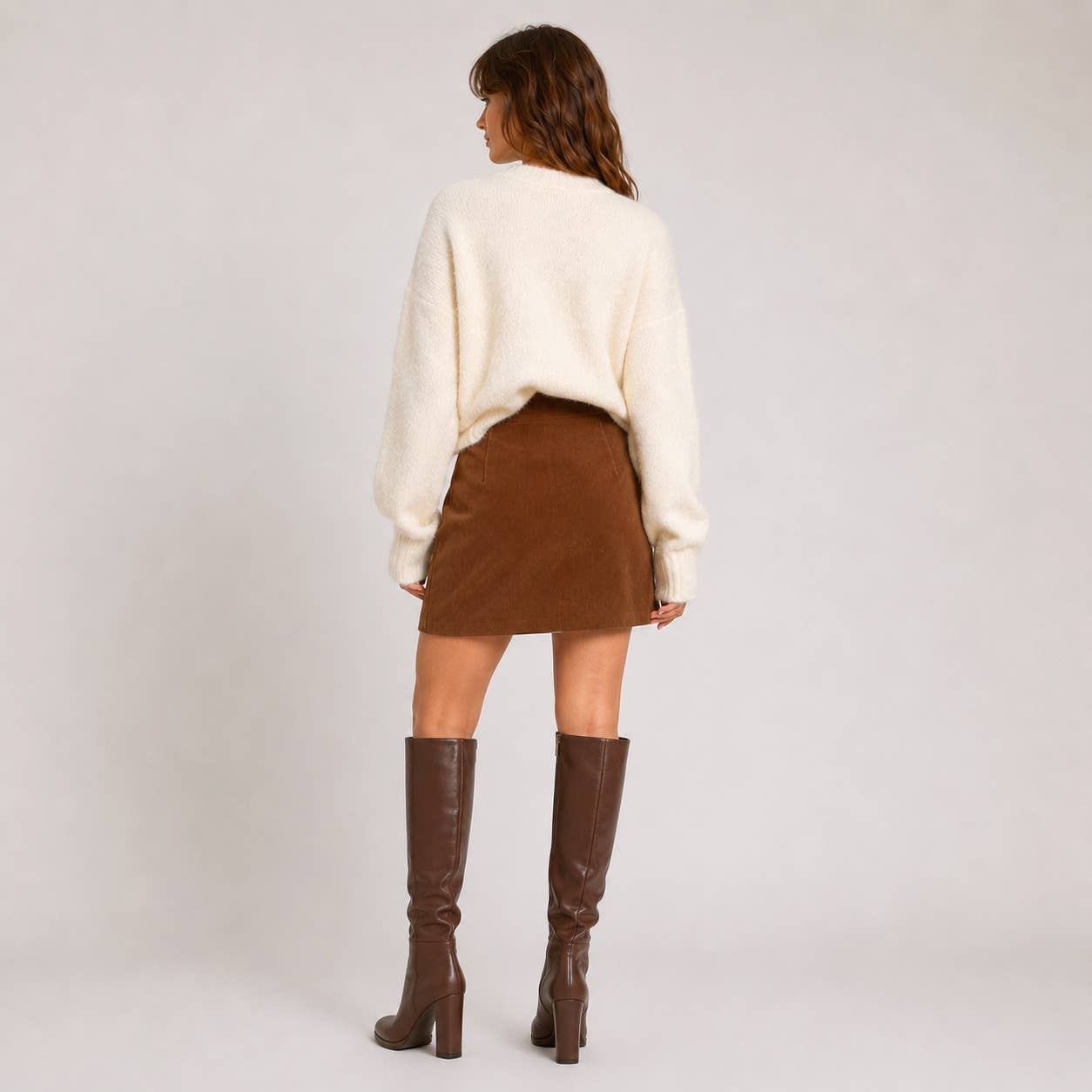 Celeste Embroidered Corduroy Skirt