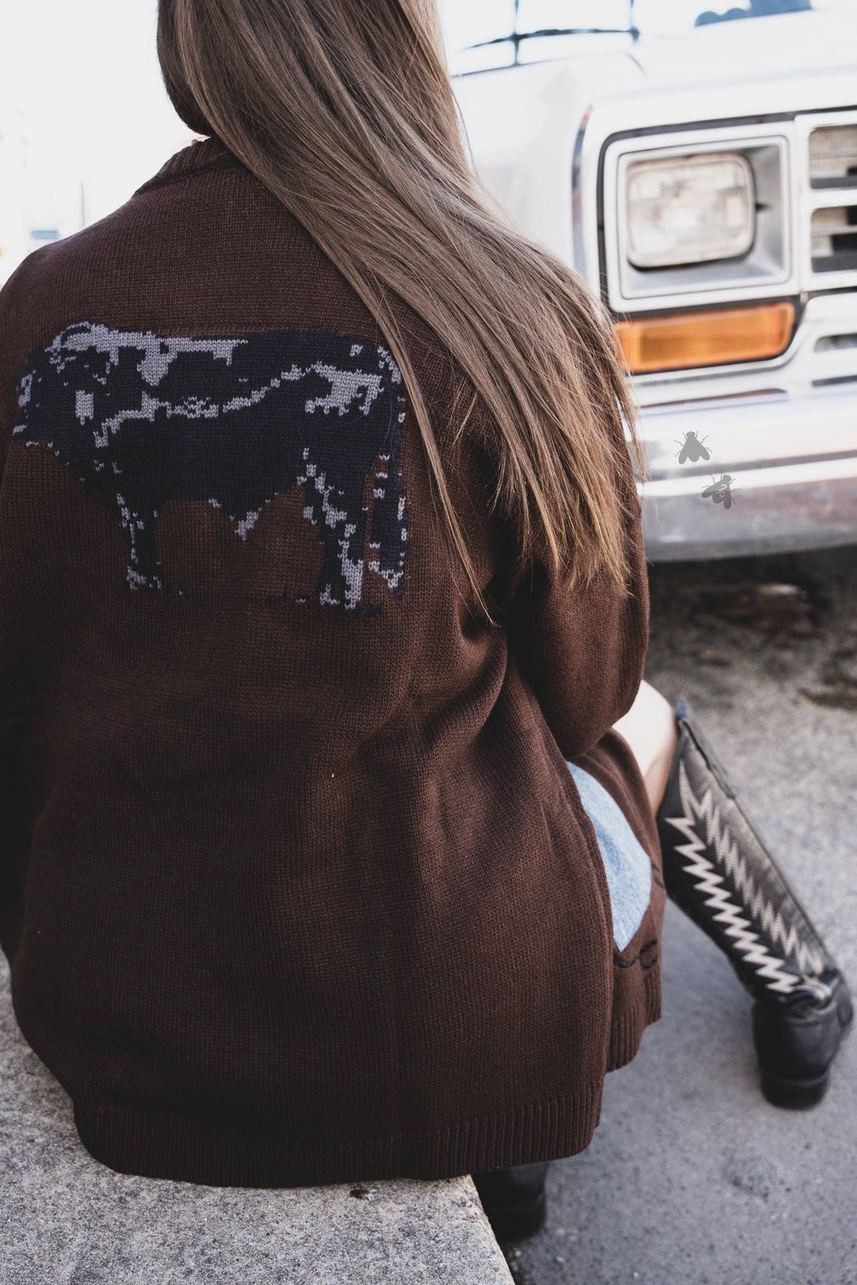 CATTLE BABE CARDI *ANGUS