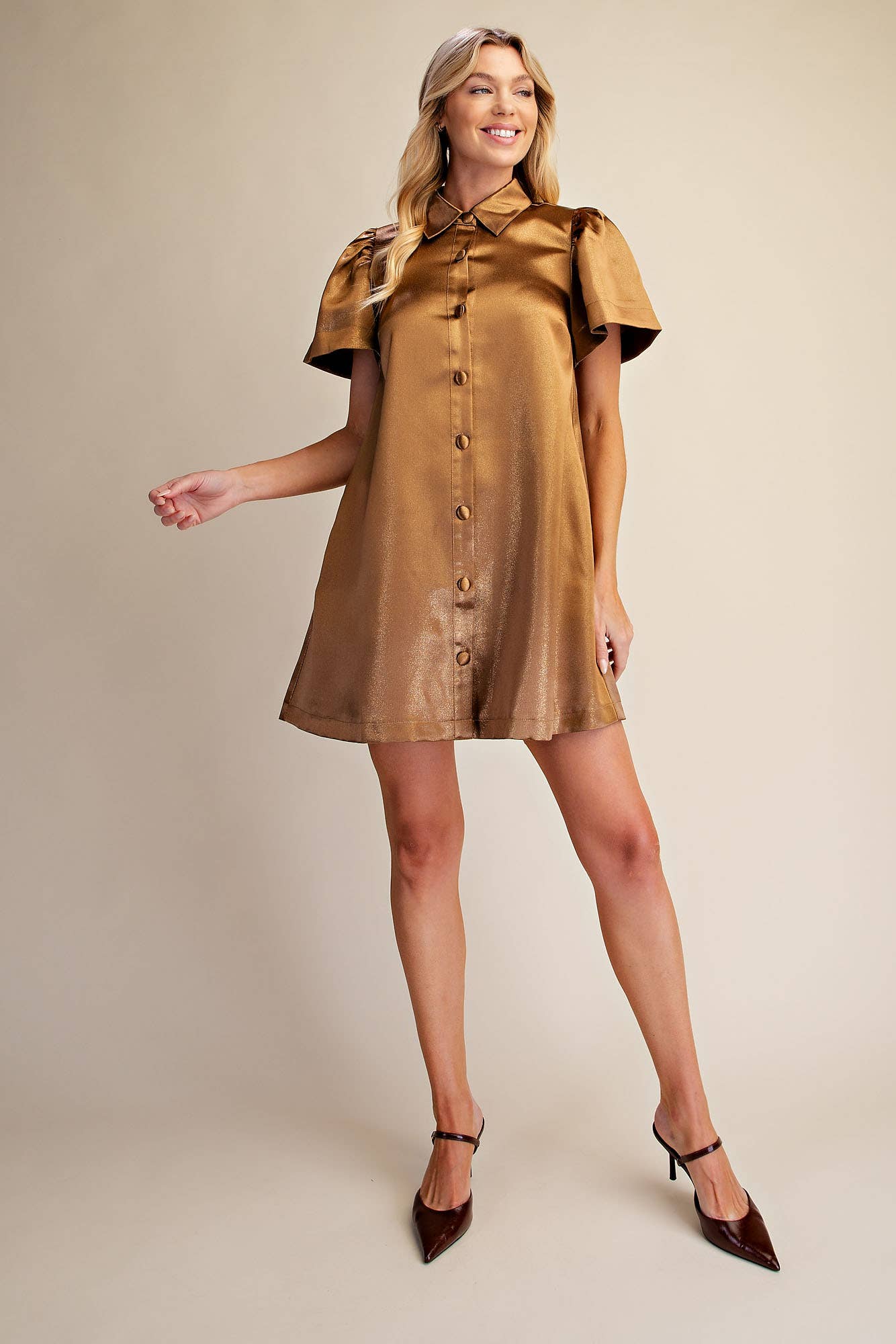The Midas Touch Gold Dress