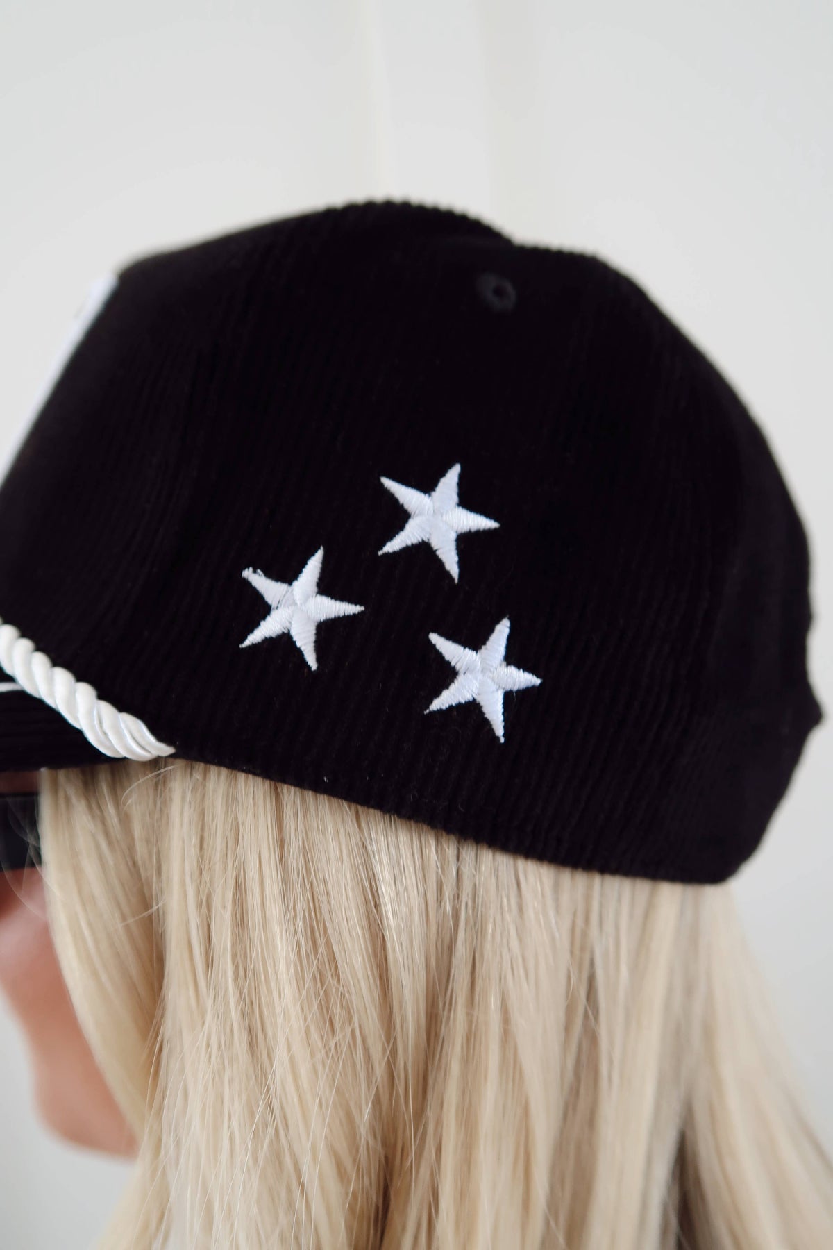 Tailgates Well With Others Black Corduroy Patch Hat Game Day