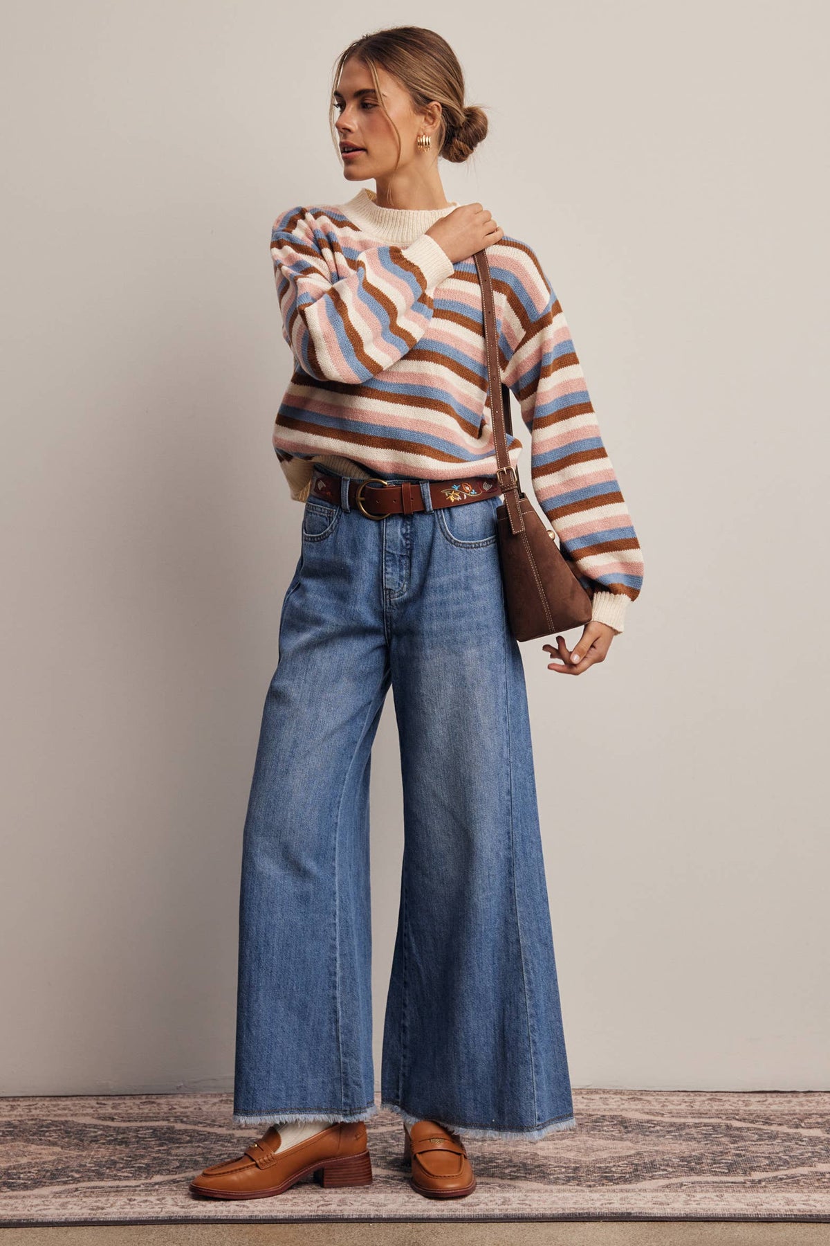 Multi Stripe Knit Sweater