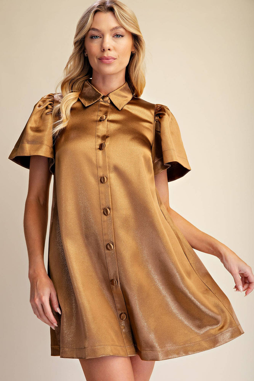 The Midas Touch Gold Dress