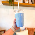 Blue Bows | Reusable Coffee Sleeve